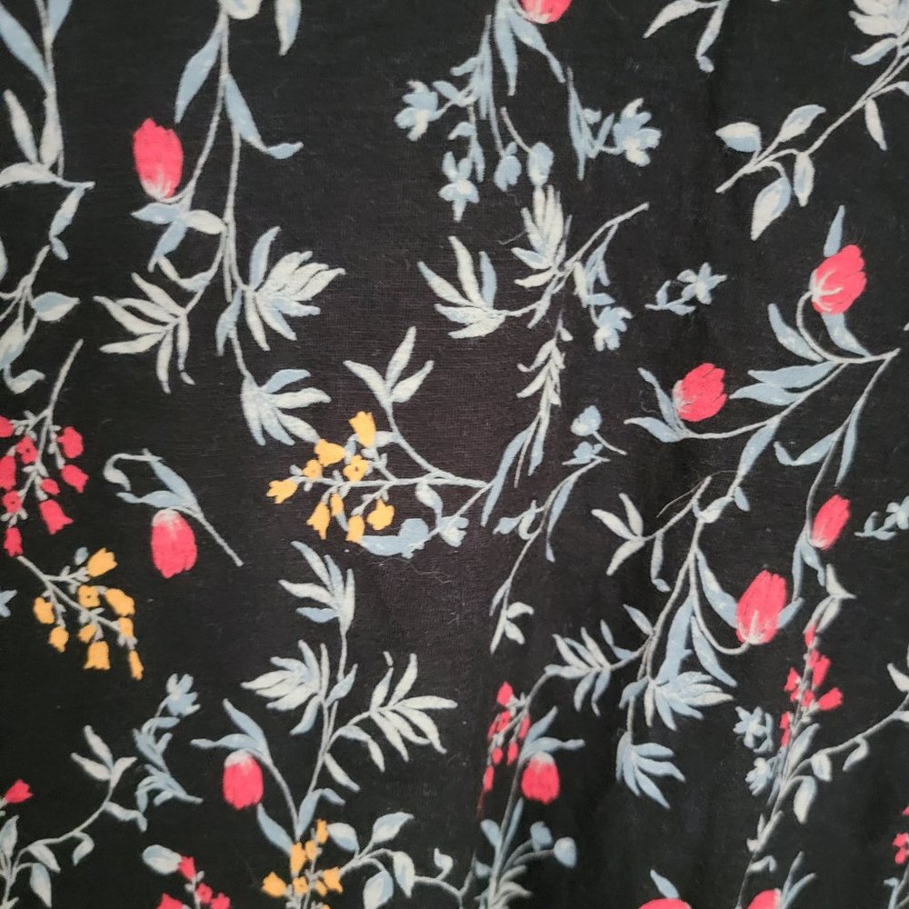 Lucky Brand Cold Shoulder Floral Shirt Size Small - Picture 8 of 13